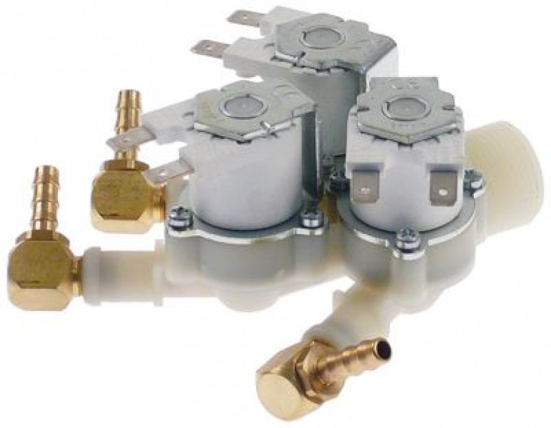 Клапан электромагнитный тройн. пластмасса вход 3/4 24В RPE выход 6,5 мм DN10