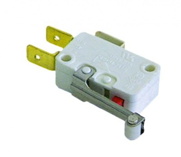 Микровключатель приводится в действие при помощи рычага-ролика