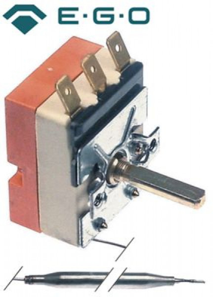 Термостат темп. макс. 85°C 1-полярн. 1CO 16А ø датчик 6мм Д датчик 94мм