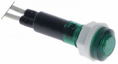 Лампочка сигнальная ø 10мм 240В зелён. длина провода 300мм