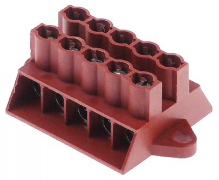 Клемма присоединение ø6 мм² 5-полярн. шаг крепления 50мм перемкнут. терм.стой-сть 150°C