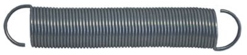 Пружина растяжения ø 261мм общая длина 150мм ø проволоки 21мм