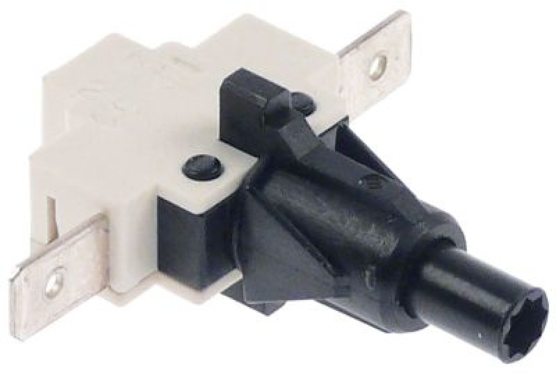 Выключатель нажимной кнопочный монтажные размеры ø12 мм чёрн. 1NC 250В