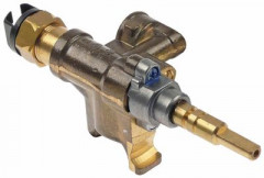 Кран газовый тип 10 МЖ 0,52мм вход для газа фланец трубы ø16 мм