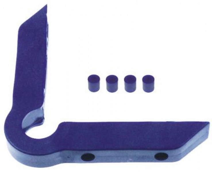 Уголок противоударный пластмасса расст-ние меж. отвер-ми 35мм голуб. В 23мм Ш 25мм