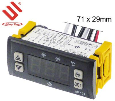 Регулятор электронный 12В мм 71x29мм NTC сборка вмонтирование выходы реле 3 вмонтирование