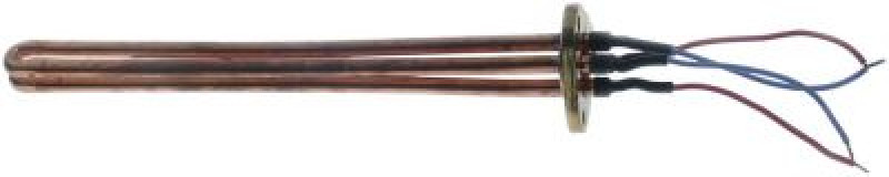 Элемент нагревательный  4000Вт 230В Д 347мм фланец с 3мя отверстиями труба ø  10мм