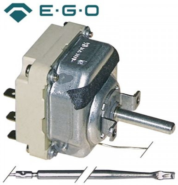 Термостат темп. макс. 175°C 3-полярн. 3NO 16А ø датчик 4мм Д датчик 157мм