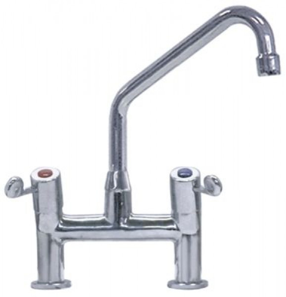 Кран-смеситель двухчастный GEV GASTROTOP PREMIUM арматура два отверстия верхняя керамическая часть