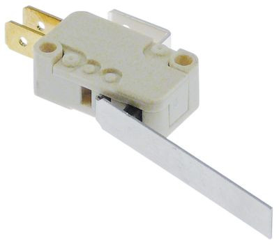 Микровключатель приводится в действие при помощи рычага 250В 3А