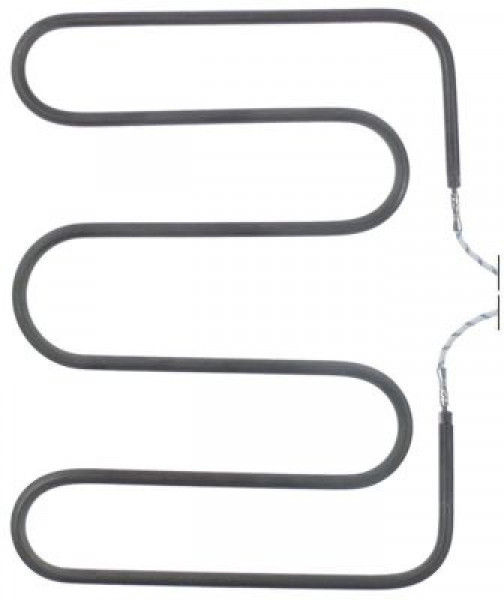 Элемент нагревательный  800Вт 230В Д 180мм Ш1 40мм Ш2 90мм присоединение M4 труба ø  65мм В 20мм