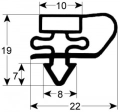 Уплотнитель изоляционный профиль 9150 Ш 735мм Д 1675мм посадочный размер