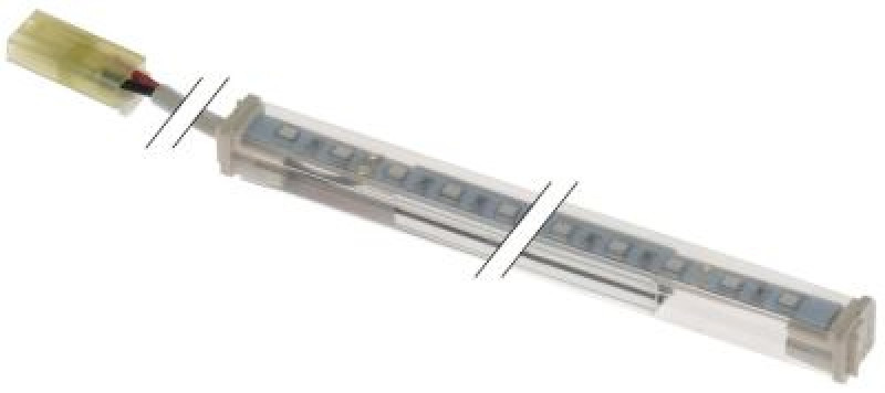 Планка светодиодная 24В Д 400мм длина провода 280мм голуб. В 12мм Ш 12мм