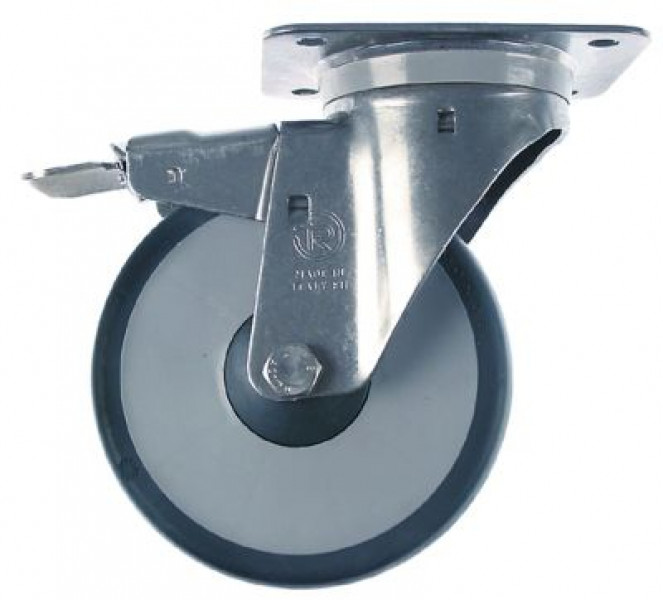 Ролик направляющий пластинчатое крепление 140x110 мм