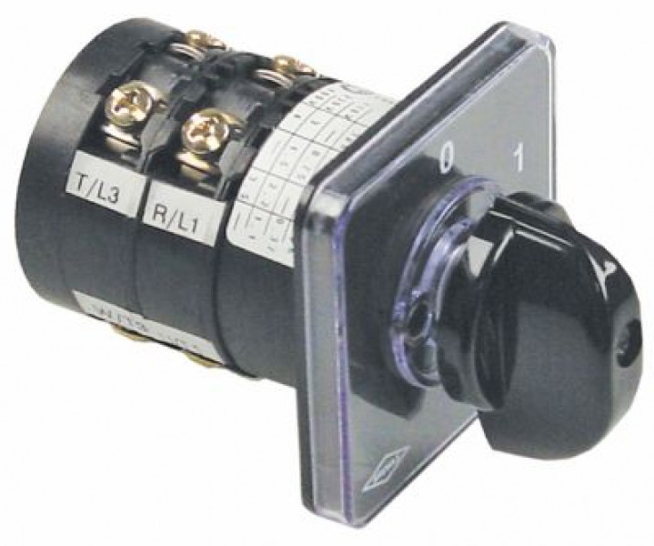 Выключатель поворотный 12А ø ось 5x5мм длина оси 23мм присоединение винтовое соединение