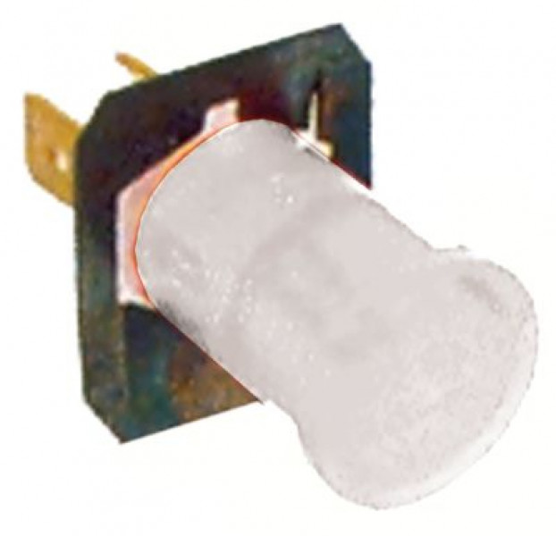 Лампочка сигнальная ø 125мм 230В светл. присоединение плоский штекер 6,3 мм