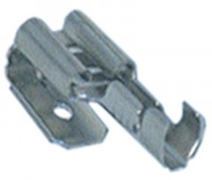 Соединитель штекерный Fe gal Ni темп. макс. 340°C 1,0-2,5мм² прямой размер 6,3x0,8мм