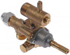 Кран газовый тип GPEL22D МЖ 35мм вход для газа M18x1,5 (труба-ø 12 мм)