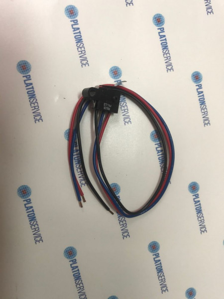 Микровключатель приводится в действие при помощи рычага 30В 1А 1CO