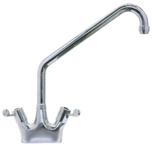 Кран-смеситель двухчастный GEV GASTROTOP PREMIUM арматура два отверстия верхняя керамическая часть