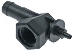 Соединительная деталь/Фитинг резьба 1/2&quot; Д 75мм Ш 32мм для бойлера ø шланга 14/5мм