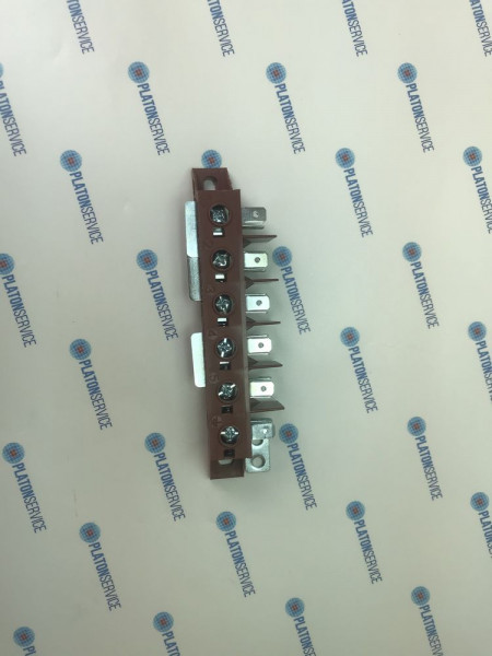 Клемма питания присоединение ø6 мм² / F6,3 6-полярн. с заземляющей пластиной