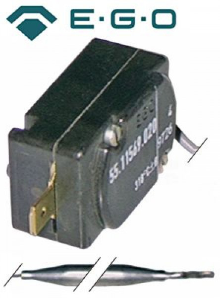 Термостат защитный темп. выкл. 268°C 1-полярн. 12А ø датчик 6мм Д датчик 77мм