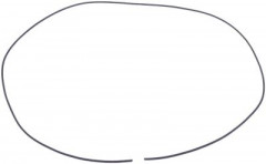 Уплотнитель из губчатой резины ø 3мм Кол-во в уп-вке товар, продаваемый по метрам