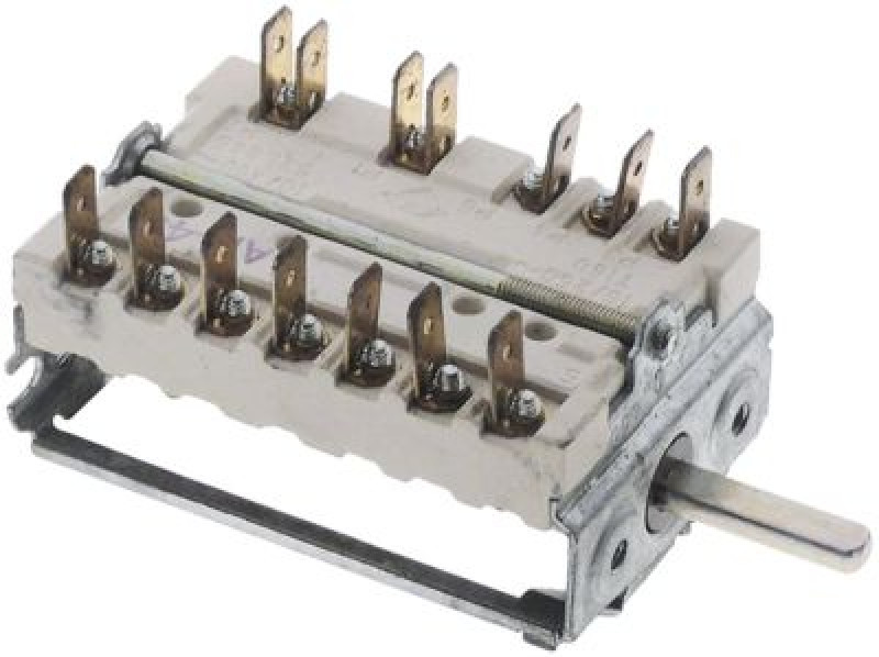 Выключатель кулачковый ø ось 6x4,6мм длина оси 23мм 7ми-шаговый