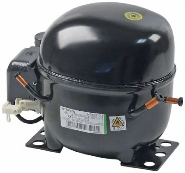 Компрессор хладагент R290 тип NEK6213U 1/2л.с. рабочий объём 1211см³ CSIR 220-240В В 280мм