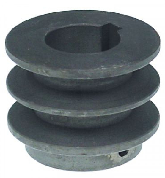 Шкив для клинового ремня металл двойн. гнездо для оси ø 28мм ширина диска 35мм