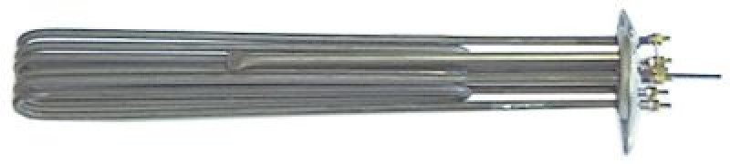 Элемент нагревательный  8000Вт 230В Д 375мм фланец с 3мя отверстиями присоединение M4