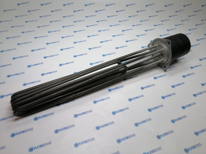 Элемент нагревательный  8000Вт 230В Д 375мм фланец с 3мя отверстиями присоединение M4