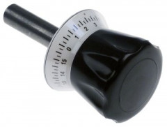 Ручка регулировочная ø 68мм ø рукоятка 68мм ø ось 18мм длина оси 73мм