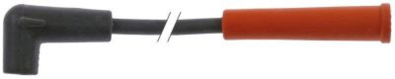 Провод зажигания присоединение ø6,3 мм длина провода 650мм чёрн. внеш. ø 7мм 15мм² <1ом