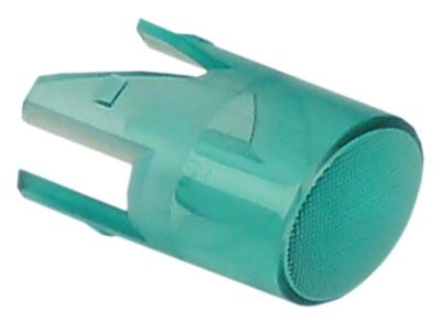 Колпачок для сигнальной лампы зелён.  - размер 17x13мм  -