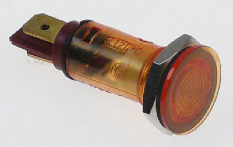 Лампочка сигнальная ø 13мм 400В жёлт. терм.стой-сть 120°C