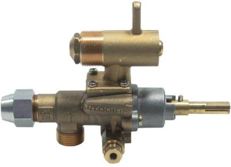 Кран газовый тип GPEL22D МЖ 5мм вход для газа M18x1,5 (труба-ø 12 мм)