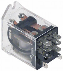 Реле OMRON 24VDC 10А 2CO присоединение F4,8 пластинчатый крепёж  номер производителя LY2F 24DC