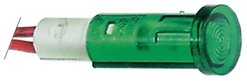 Лампочка сигнальная ø 10мм 230В зелён.