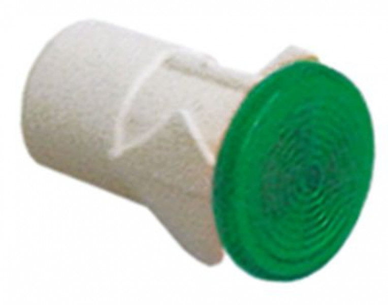 Патрон для сигнальной лампочки мм ø13мм зелён. кругл.