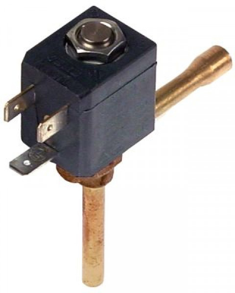 Клапан электромагнитный углов. 230В присоединение 6 мм паечн. соединение