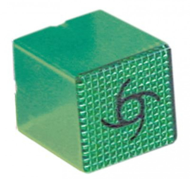 Колпачок для сигнальной лампы зелён. цикл промывки размер 23x23мм