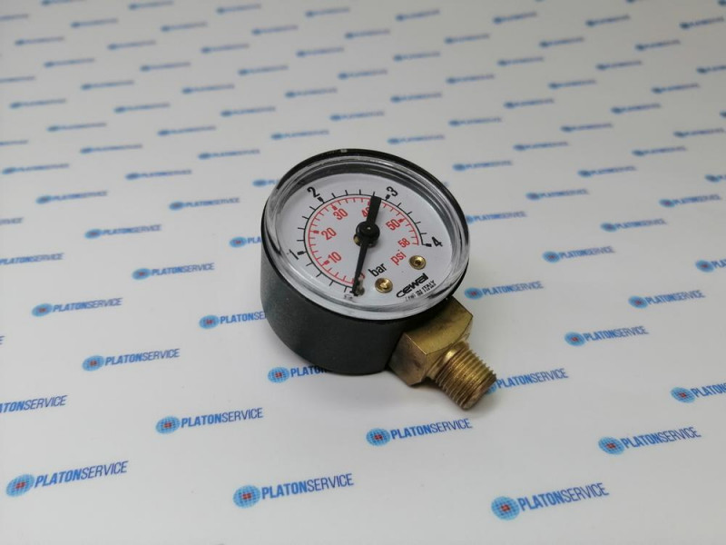 Манометр присоединение резьба 1/8" ø 40мм диапазон давления 0-4бар