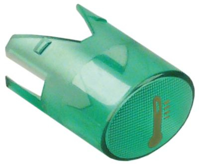 Колпачок для сигнальной лампы зелён. термометр размер 17x13мм золотист.