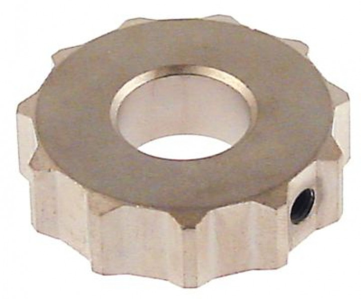 Зубчатое колесо нержавеющая сталь ø 50мм гнездо для оси ø 20мм зубчики 11