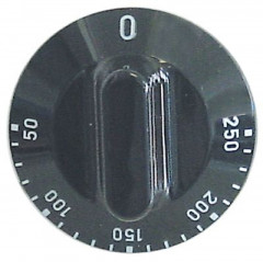 Рукоятка регулировочная термостат темп. макс. 250°C ø 50мм ø ось 6x4,6мм срез сверху