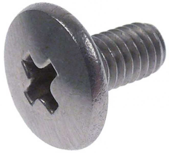 Винт со сферо-цилиндрической головкой резьба M4 Д 10мм нержавеющая сталь отверстие крестовой шлиц