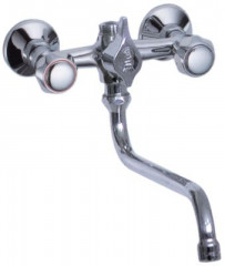 Кран-смеситель настенный присоединение эксцентрик 1/2&quot;-3/4&quot;