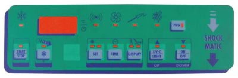 Клавиатура плёночная Д 243мм Ш 74мм аппарат шоковой разморозки